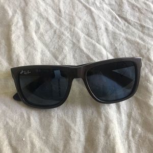 Dark gray Ray Ban Wayfarers. New with case.